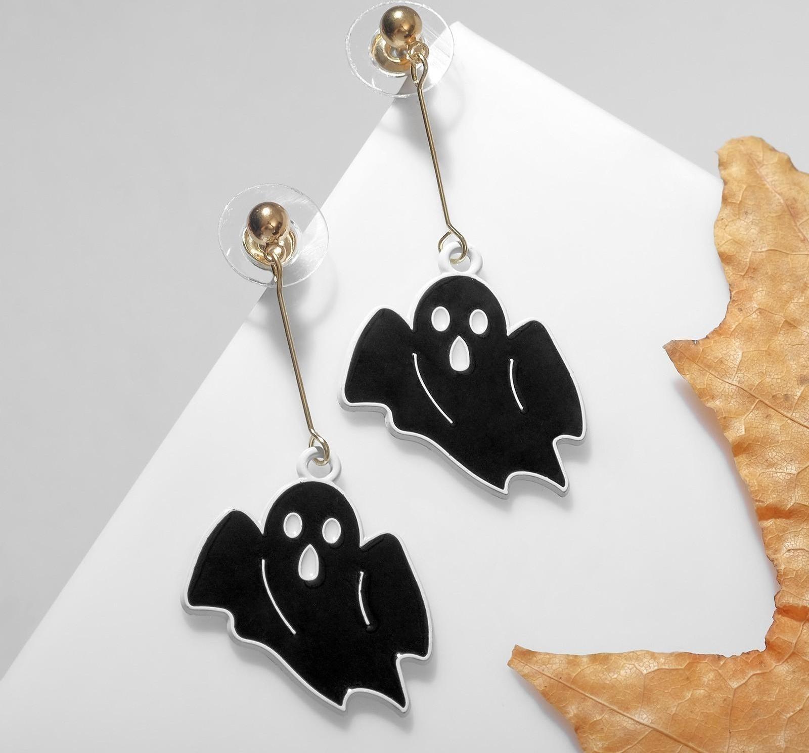 Серьги эмаль 