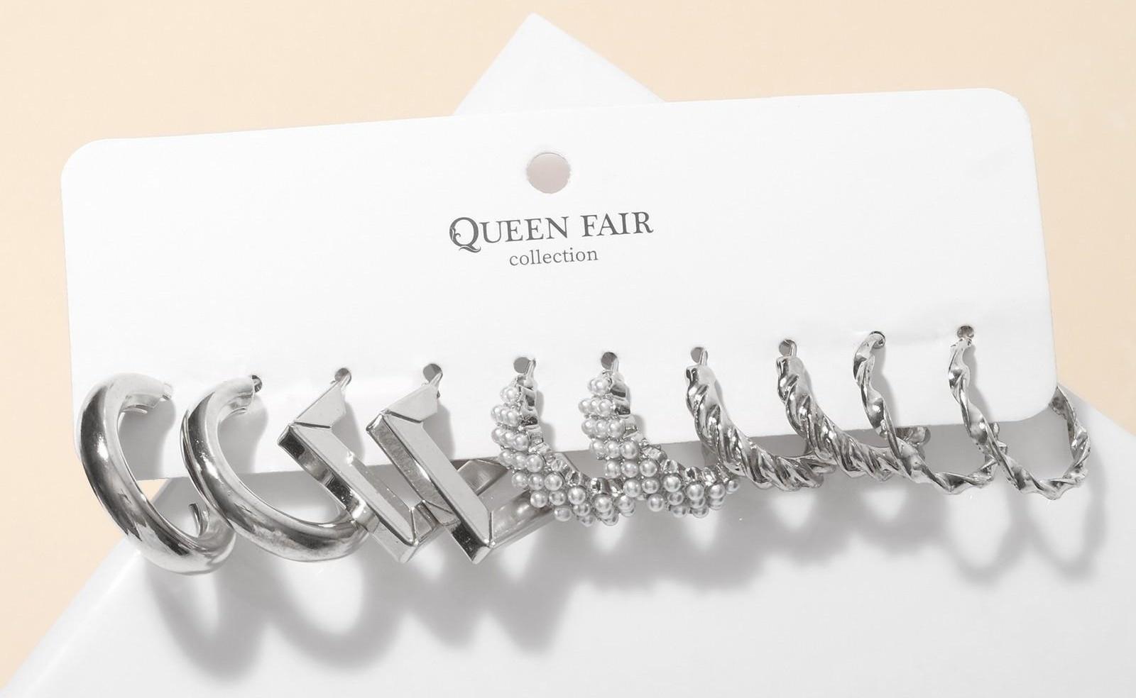 Серьги набор 5 пар 