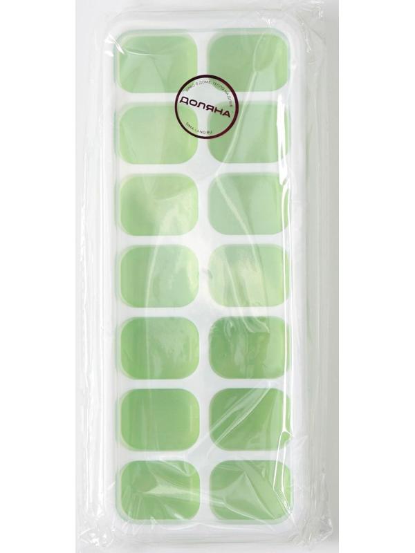 Форма для льда и шоколада с крышкой Доляна, 14 ячеек, 25×9,5×2,5 см, ячейка 4×3×2 см, цвет МИКС