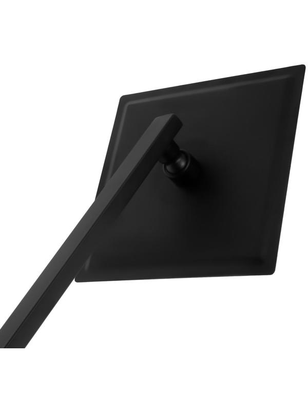 Душевая система ZEIN Z1006, смеситель, тропическая и ручная лейка, стойка, черный