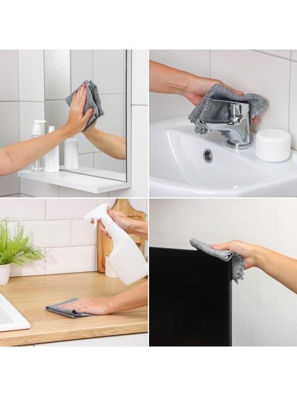 Салфетка микрофибра Raccoon «Грог», 25×25 см, картонный конверт