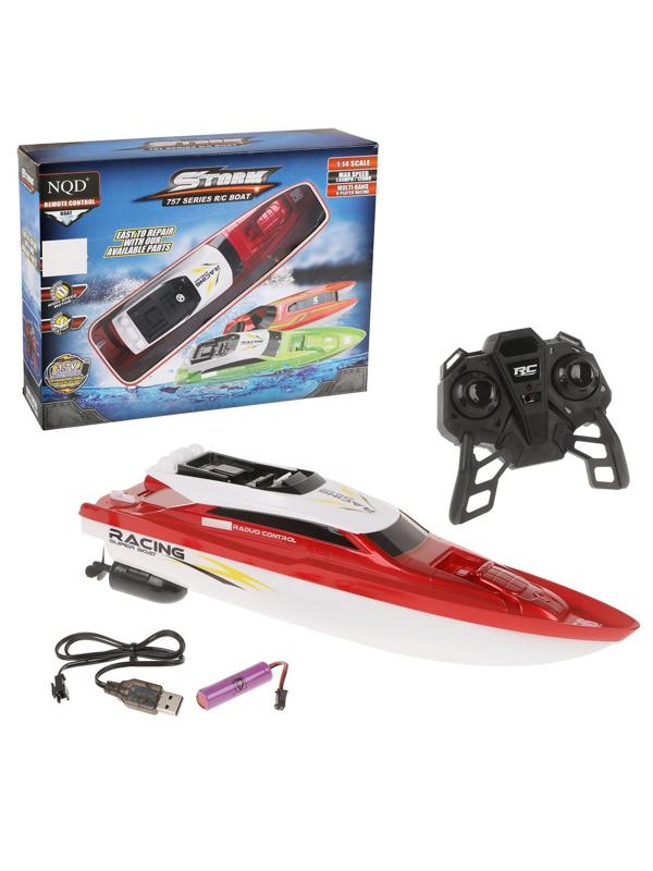 Катер р/у, 4 канала, в комплекте: аккум., USB шнур, эл.пит.АА*2шт.не вх.в
комплект