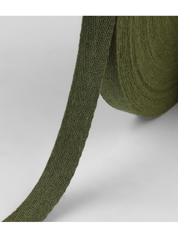 Лента киперная, 20 мм, 50 ± 1 м, плотность 3,33 гр/м, цвет хаки