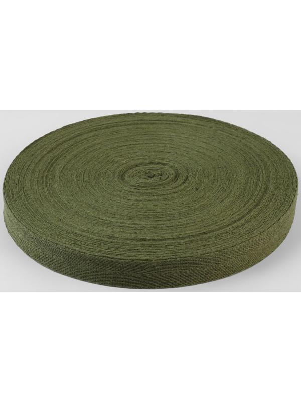Лента киперная, 20 мм, 50 ± 1 м, плотность 3,33 гр/м, цвет хаки