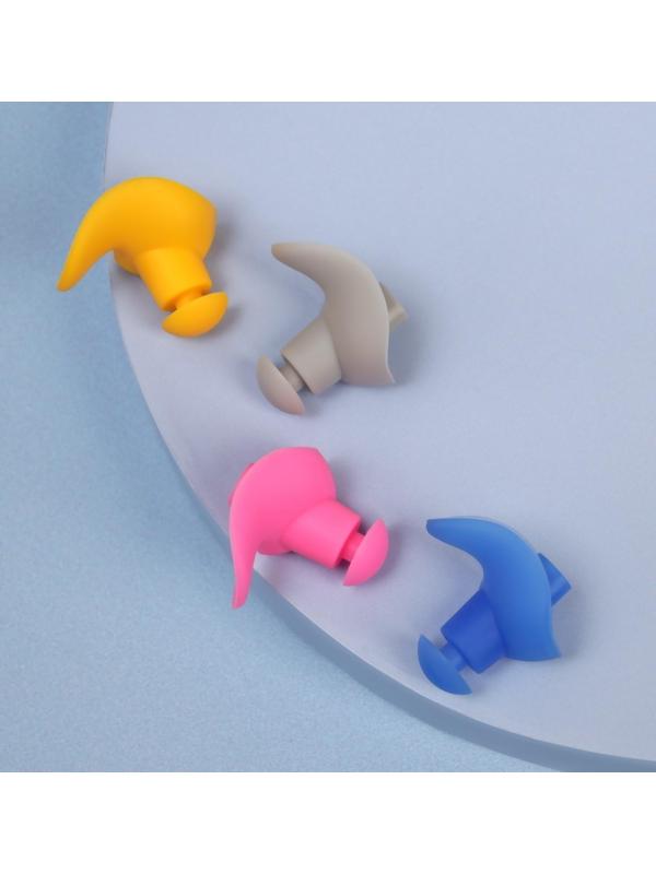 Беруши в пластиковом футляре, пара, цвет МИКС