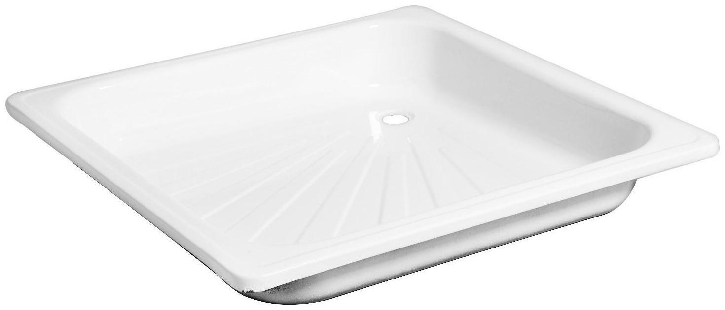 Поддон душевой стальной Ligeya, эмалированный, 900х900х150 мм, без сифона
