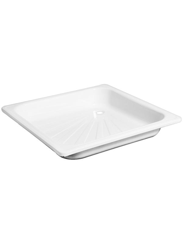 Поддон душевой стальной Ligeya, эмалированный, 900х900х150 мм, без сифона