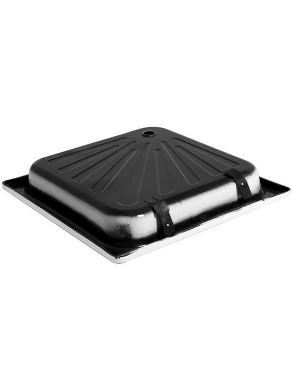 Поддон душевой стальной Ligeya, эмалированный, 900х900х150 мм, без сифона