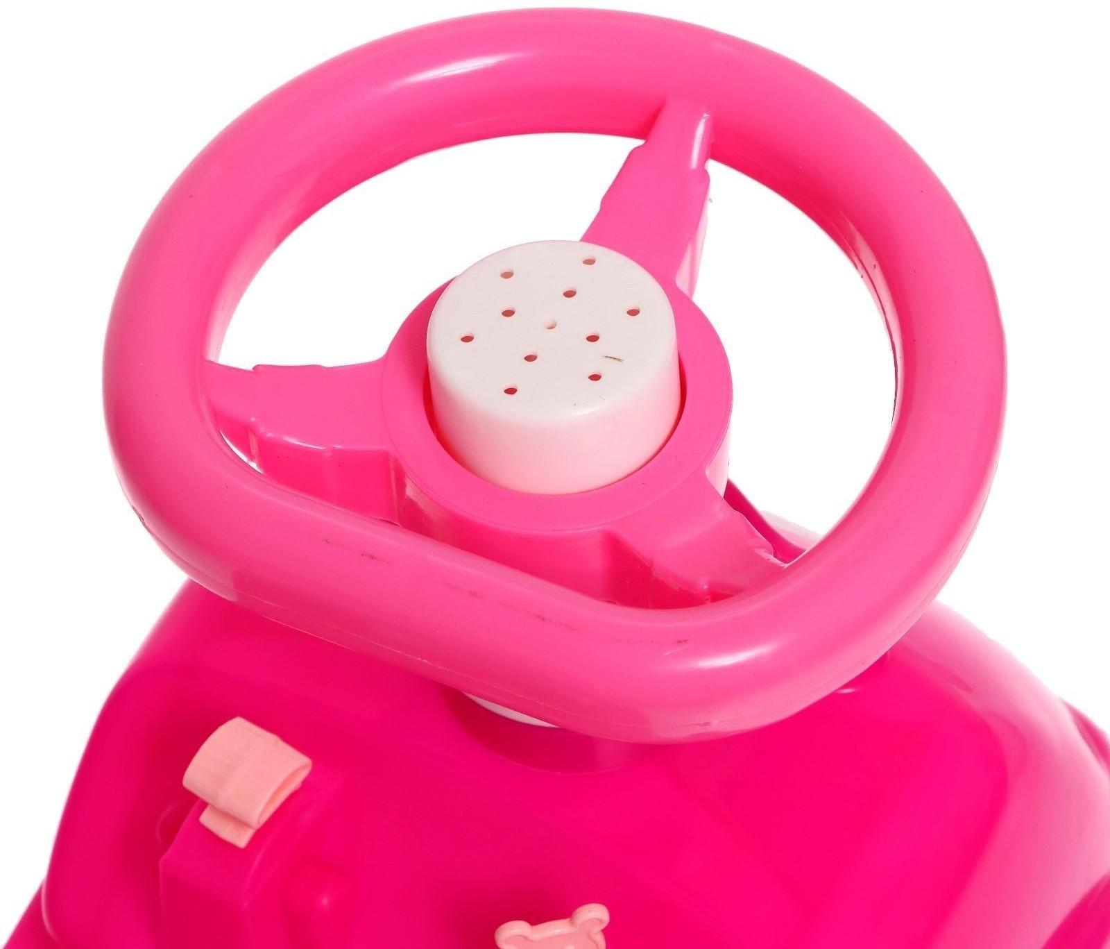 Машина-каталка Selena «Принцесса», с клаксоном, цвет розовый