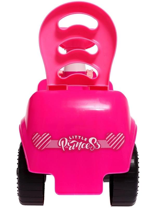 Машина-каталка Selena «Принцесса», с клаксоном, цвет розовый