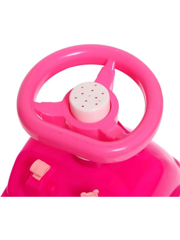 Машина-каталка Selena «Принцесса», с клаксоном, цвет розовый