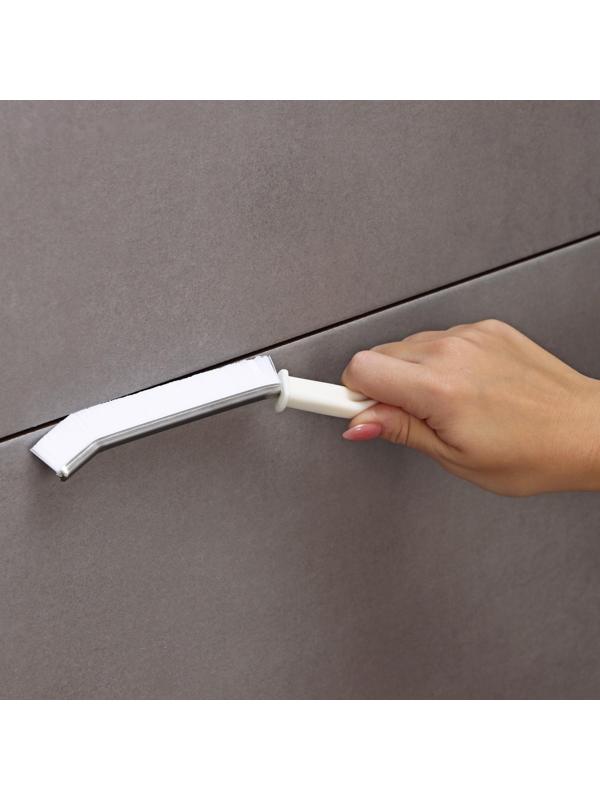 Щётка для очистки узких мест Доляна, 23×2 см, цвет белый