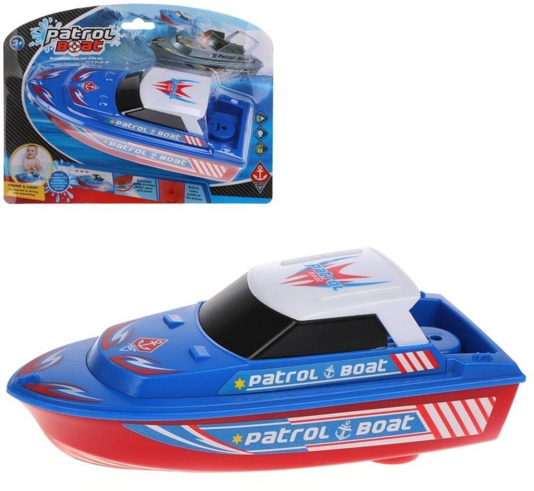 ДЕФЕКТ УПАКОВКИ Патрульный катер эл., эл.пит.АА*3шт.не вх.в комплект, блистер