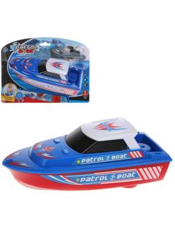 ДЕФЕКТ УПАКОВКИ Патрульный катер эл., эл.пит.АА*3шт.не вх.в комплект, блистер