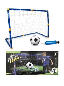 ДЕФЕКТ УПАКОВКИ Н-р Футб. размер ворот 93х63,5х47 см., мяч 12 см., насос игла,
короб.