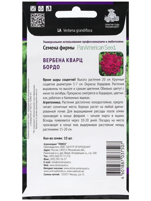 Семена цветов Вербена 