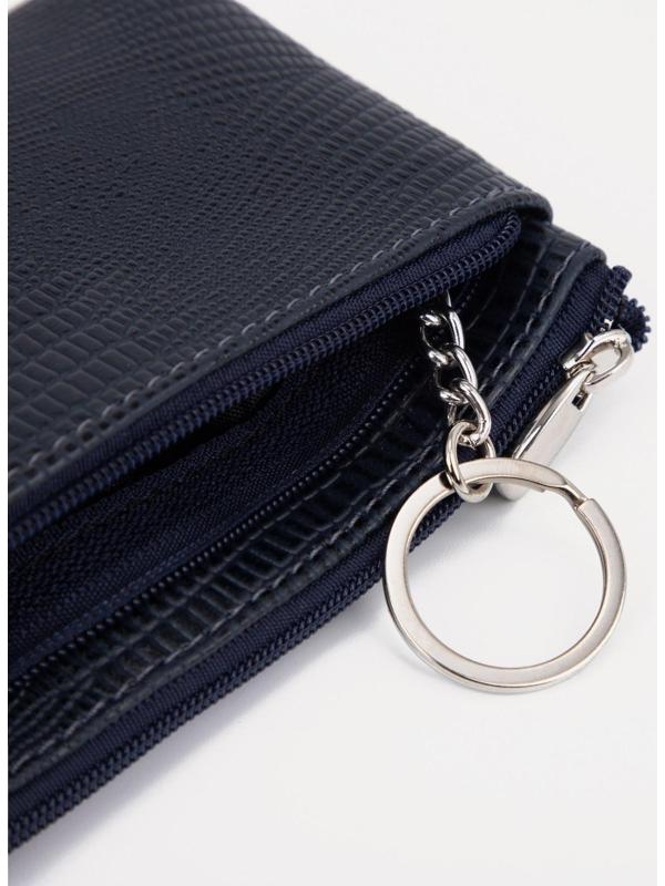 Кошелёк на молнии, цвет синий