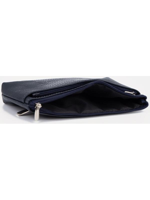Кошелёк на молнии, цвет синий