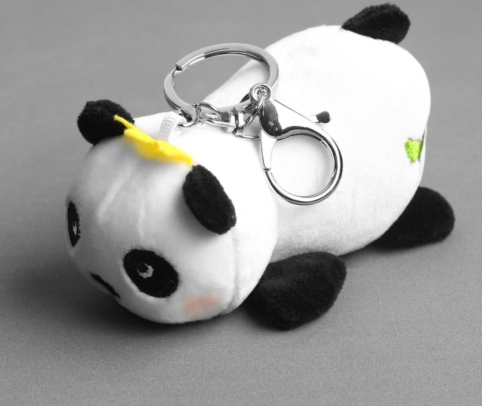 Мягкая игрушка «Панда», на брелоке, 12 см