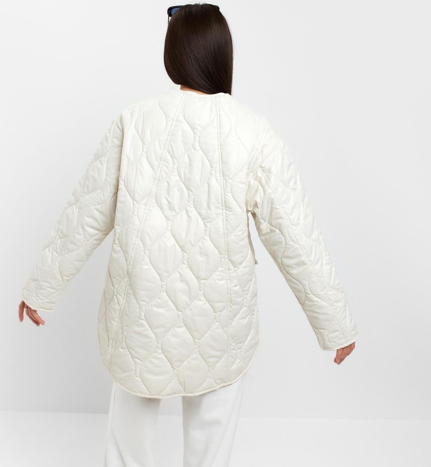 Куртка стеганая MIST Oversize размер 46, цвет молочный