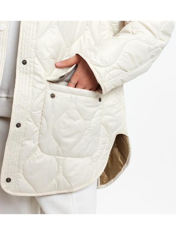 Куртка стеганая MIST Oversize размер 46, цвет молочный