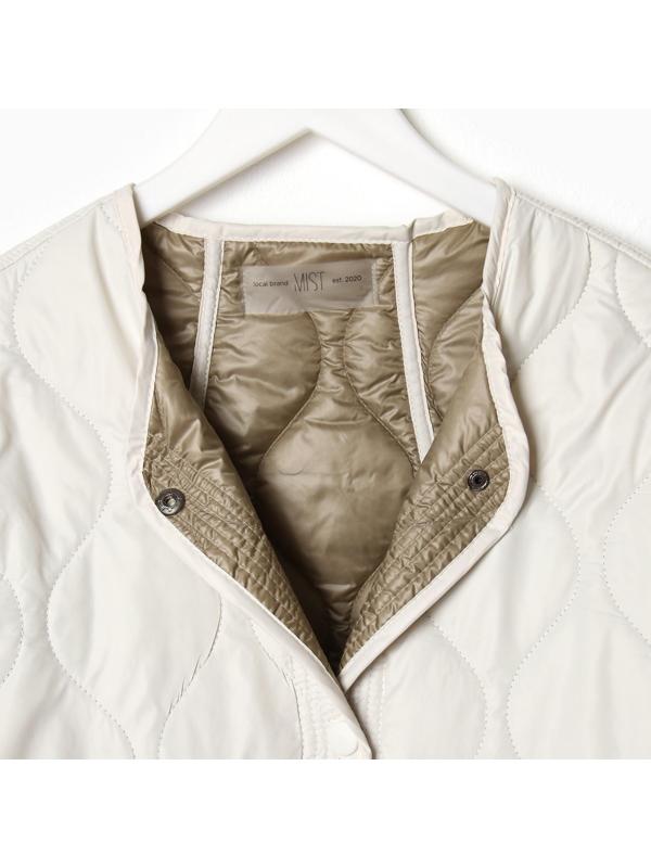 Куртка стеганая MIST Oversize размер 46, цвет молочный