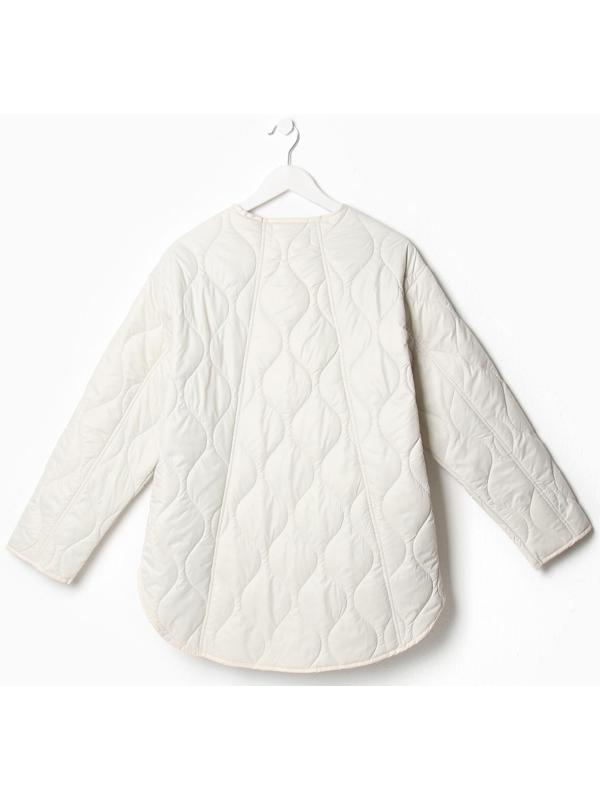 Куртка стеганая MIST Oversize размер 46, цвет молочный
