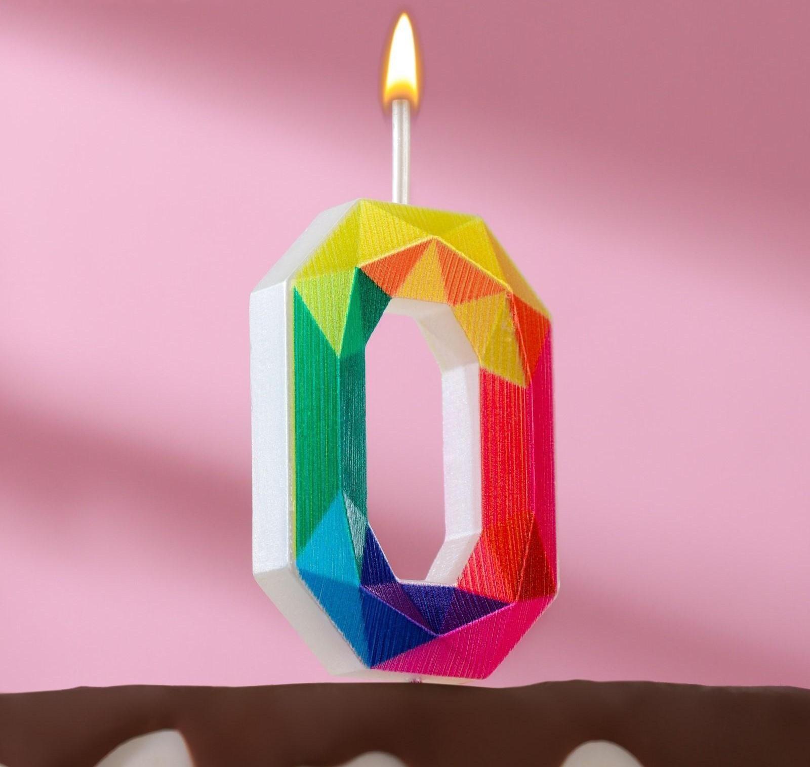 Свеча в торт на шпажке 