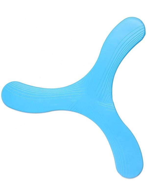 Бумеранг трехлопастной, 23 х 23 см, пластик, голубой