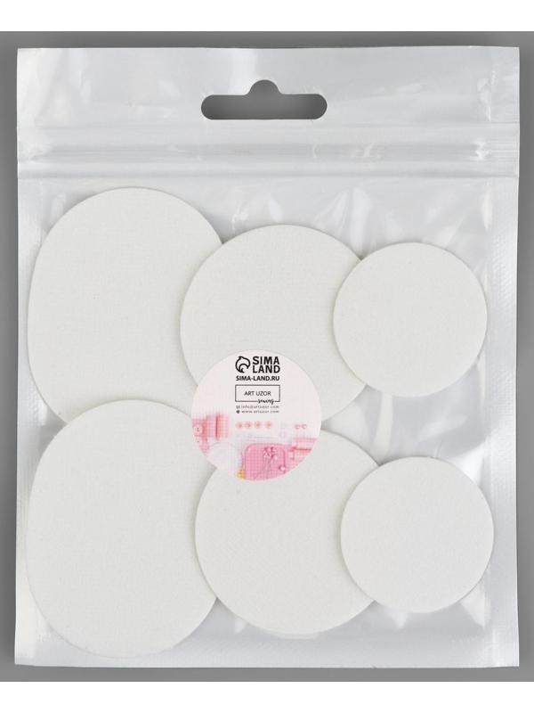 Набор заплаток для обуви, клеевые, 6 шт, цвет белый