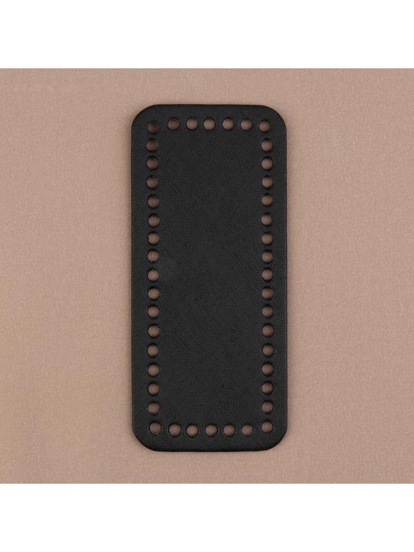 Донце для сумки, прямоугольное, 18 × 8 × 0,3 см, цвет чёрный