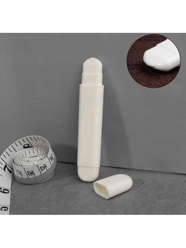 Меловое колёсико для ткани, 9,4 × 1,8 × 0,9 см, цвет белый