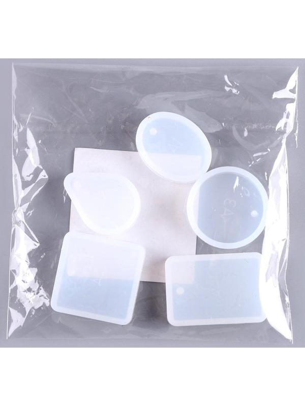 Форма силиконовая для эпоксидной смолы «Кулоны» набор 5 форм