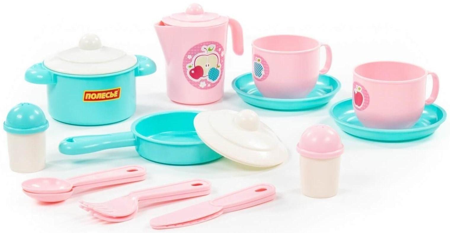 Набор детской посуды «Хозяюшка», на 2 персоны, 18 элементов