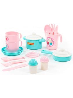 Набор детской посуды «Хозяюшка», на 2 персоны, 18 элементов