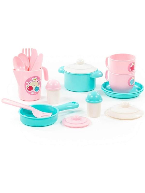 Набор детской посуды «Хозяюшка», на 2 персоны, 18 элементов