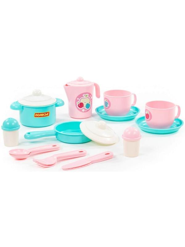 Набор детской посуды «Хозяюшка», на 2 персоны, 18 элементов