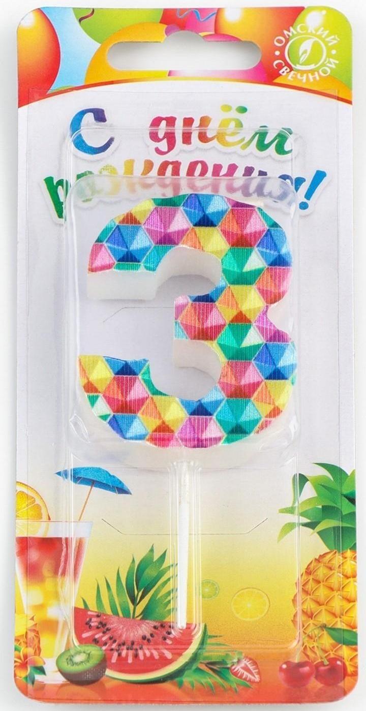 Свеча в торт на шпажке 