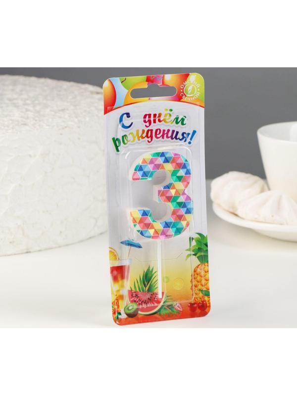 Свеча в торт на шпажке 