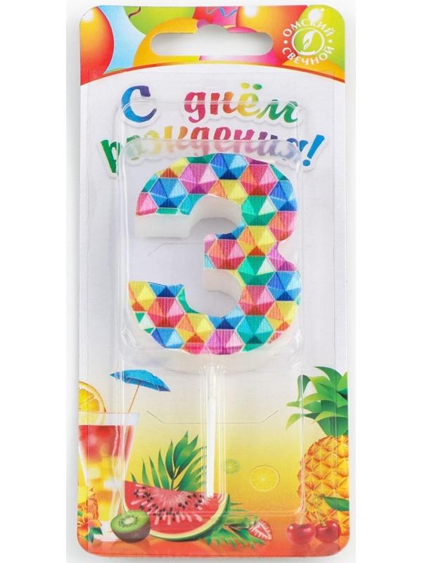 Свеча в торт на шпажке 