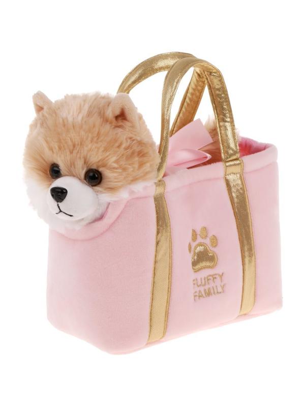 Щенок Шпиц 19см в сумке