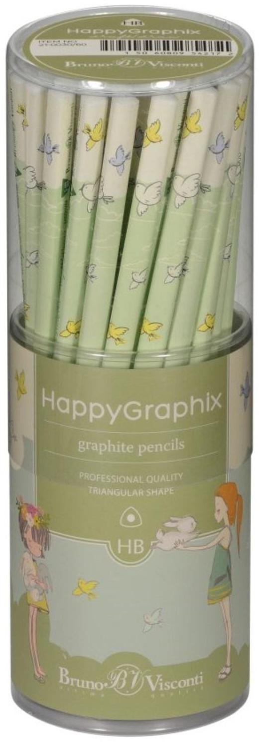Карандаш чернографитный 2.0 мм Happy Graphix 