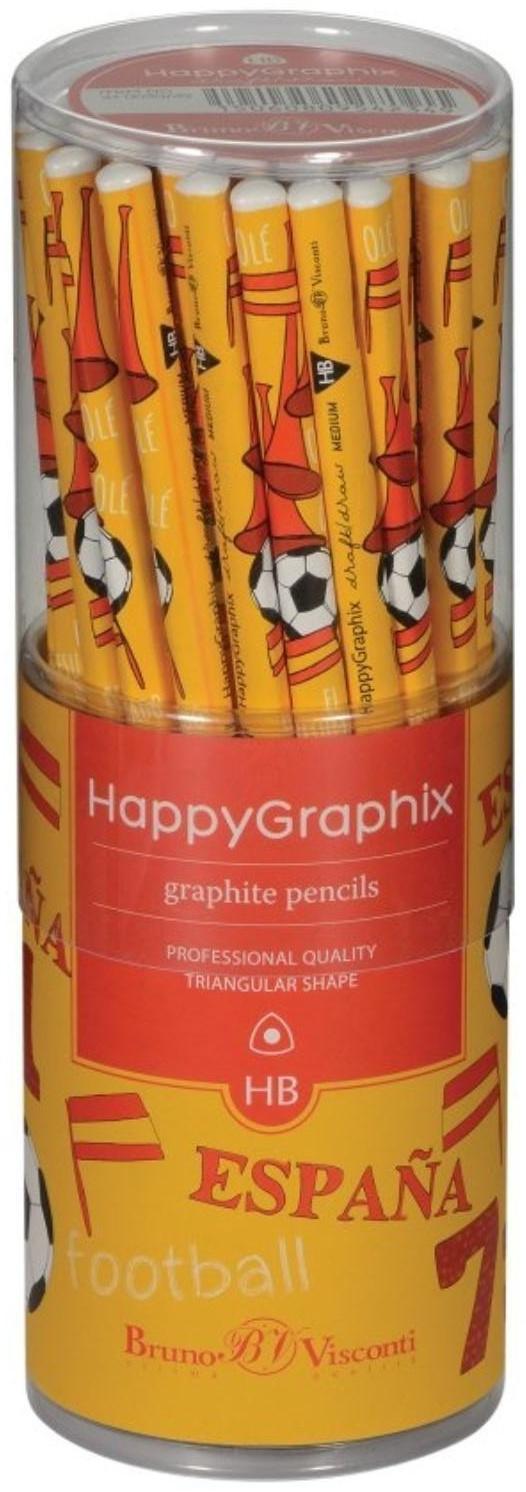 Карандаш чернографитный 2.0 мм Happy Graphix 