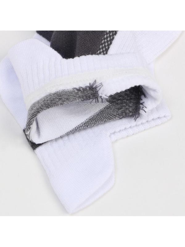 Носки мужские спортивные, цвет белый/серый, размер 29