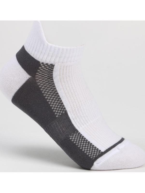 Носки мужские спортивные, цвет белый/серый, размер 29