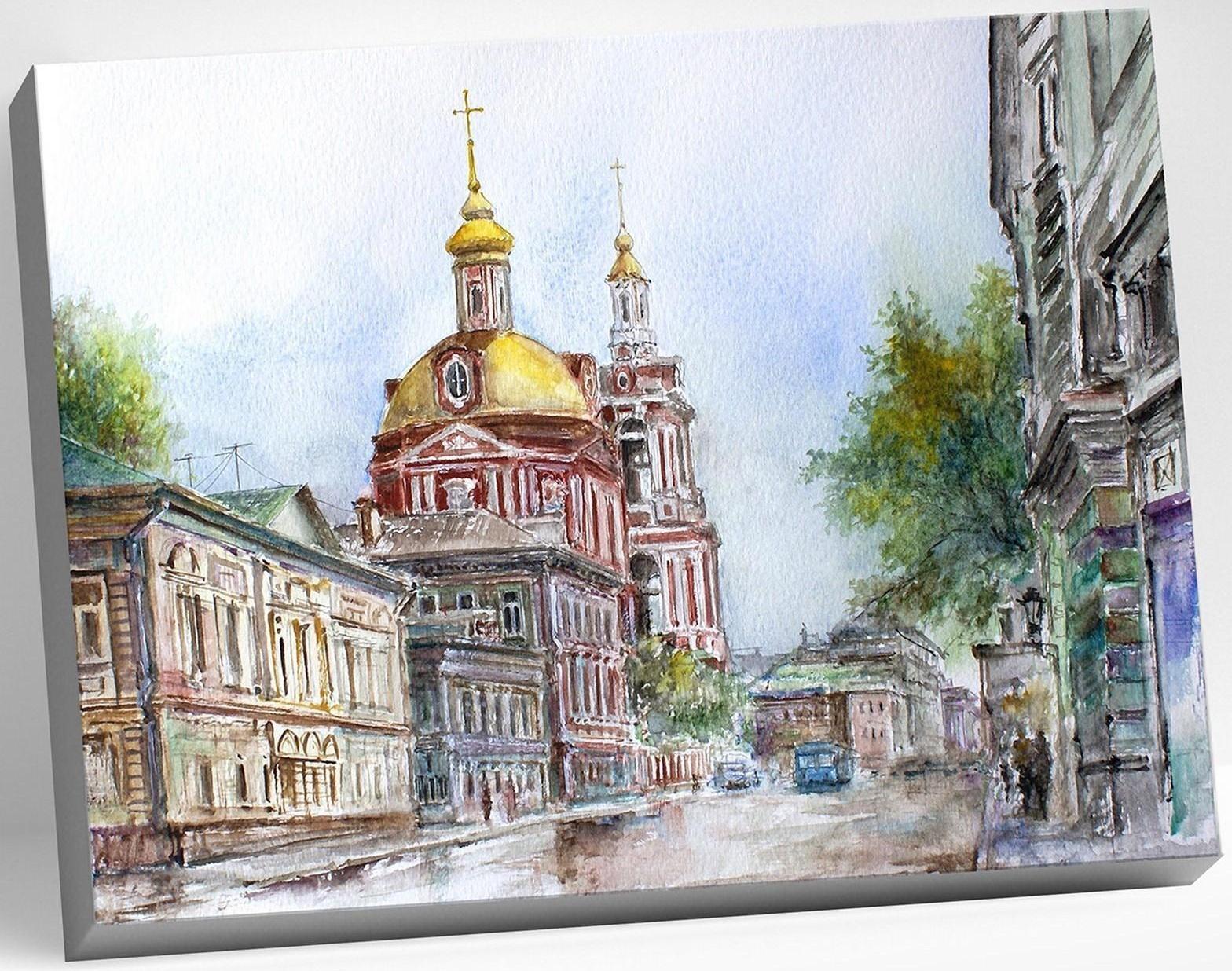 Картина по номерам 40 × 50 см «Дорофеев С.В. Москва, старая Басманная улица» 37 цветов