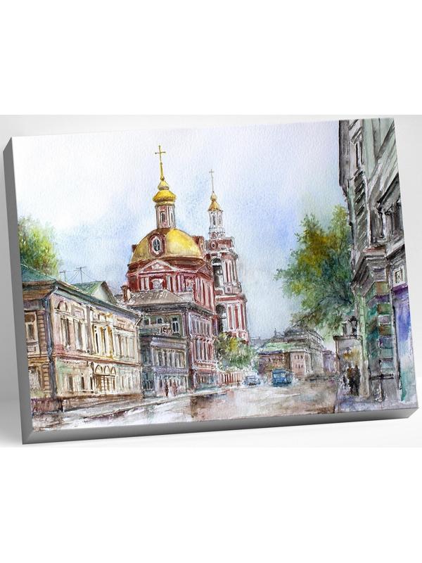Картина по номерам 40 × 50 см «Дорофеев С.В. Москва, старая Басманная улица» 37 цветов