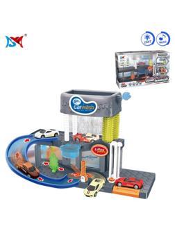 Игр.набор Автомойка, свет, звук, в комплекте: машины металл.3шт., предмет
1шт., эл.пит.АА*2шт.не вх.в комплект, коробка