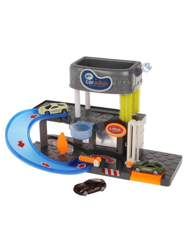 Игр.набор Автомойка, свет, звук, в комплекте: машины металл.3шт., предмет
1шт., эл.пит.АА*2шт.не вх.в комплект, коробка