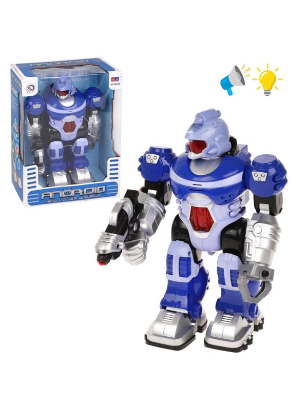 Робот электрифицированный, свет, звук, эл.пит.АА*3шт.не вх.в комплект, коробка